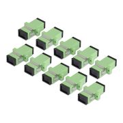 Image de StarTech.com Coupleur SC vers SC, Lot de 10, Coupleur Fibre Optique Monomode OS2 SC avec Bride, Adaptateur Simplex SC/APC (SIMPLEXSCAPCF)