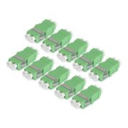 Image de StarTech.com Coupleur LC vers LC, Lot de 10, OS2 Monomode SC Empreinte Coupleur Fibre Optique LC Sans Bride, Adaptateur Duplex LC/APC (DUPLEXLCAPCNOF)