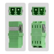 Image de StarTech.com Coupleur LC vers LC, Lot de 10, OS2 Monomode SC Empreinte Coupleur Fibre Optique LC Sans Bride, Adaptateur Duplex LC/APC (DUPLEXLCAPCNOF)