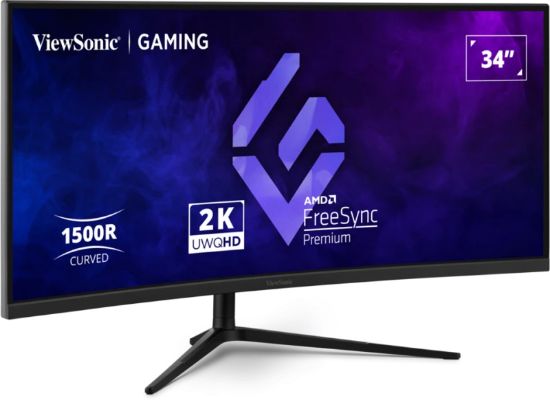 Image de Viewsonic écran plat de PC 86,4 cm (34") 3440 x 1440 pixels UltraWide Quad HD Noir (VX3418C-2K)