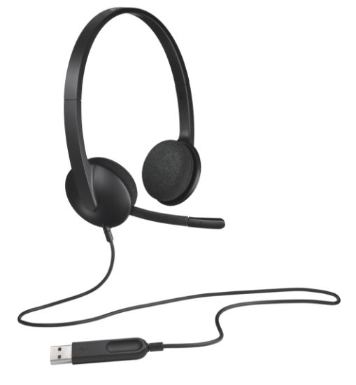Image de Logitech H340 USB Computer Headset Avec audio numérique (981-000475)