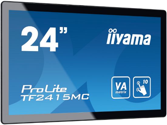 Image de iiyama ProLite écran plat de PC 60,5 cm (23.8") 1920 x 1080 pixels Full HD LED Écran tactile Multi-utilisateur Noir (TF2415MC-B2)