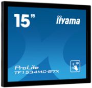 Image de iiyama écran plat de PC 38,1 cm (15") 1024 x 768 pixels XGA LED Écran tactile Multi-utilisateur Noir (TF1534MC-B7X)