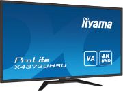 Image de iiyama ProLite écran plat de PC 108 cm (42.5") 3840 x 2160 pixels 4K Ultra HD Noir (X4373UHSU-B1)