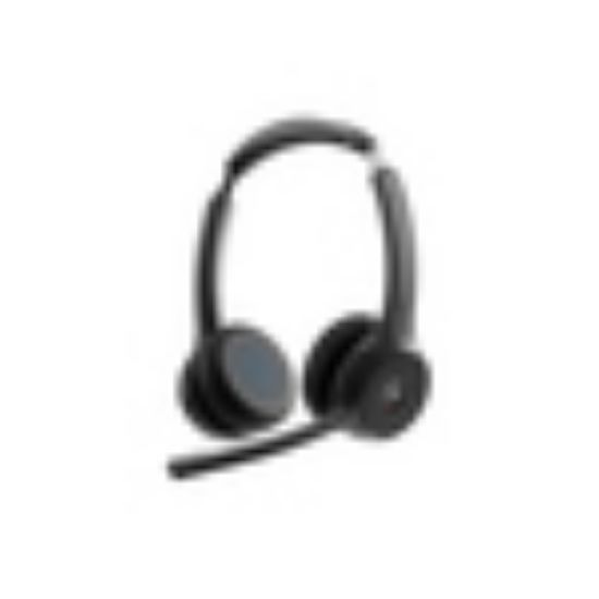 Image de Cisco Headset 722, Wireless Dual On-Ear Bluetooth Headset with Webex Button, USB-A HD Bluetooth Adapter, Soft Case, Carbon Black, 1-Year Limited Liability Warranty Cas ... (HS-WL-722-BUNA-C)