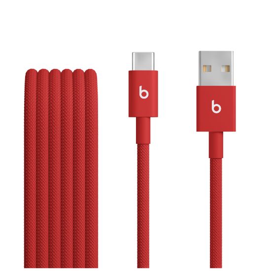 Image de Apple Beats Câble USB - Rouge (MFEJ4ZM/A)