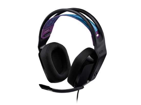 Image de Logitech G 3.5 mm, 40 mm, 20 - 20000 Hz, 36 O, 87.5 dB, 180 x 79 x 189 mm, 240 g Casque - Noir (981-000978)