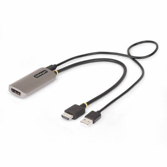 Image de StarTech.com Câble Adaptateur HDMI vers DisplayPort de 30cm, 8K 60Hz, Convertisseur Vidéo Actif HDMI 2.1 vers DP 1.4, Câble HDMI vers DisplayPort 1.4, Alimenté par Bus US ... (148B-HDMI-DP-8K)