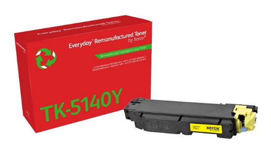 Image de Toner remanufacturé Jaune Everyday™ de Xerox compatible avec Kyocera TK-5140Y, Capacité standard (006R04803)