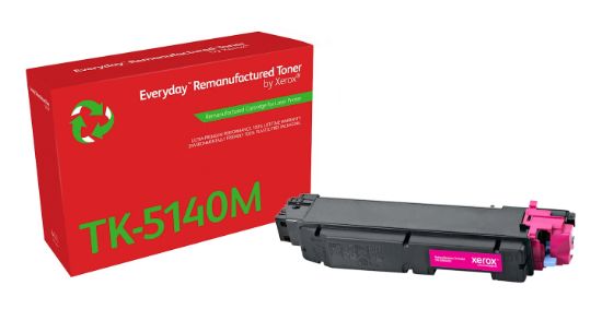 Image de Toner remanufacturé Magenta Everyday™ de Xerox compatible avec Kyocera TK-5140M, Capacité standard (006R04802)