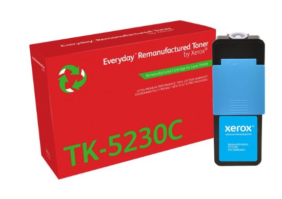 Image de Toner remanufacturé Cyan Everyday™ de Xerox compatible avec Kyocera TK-5230C, Capacité standard (006R04804)