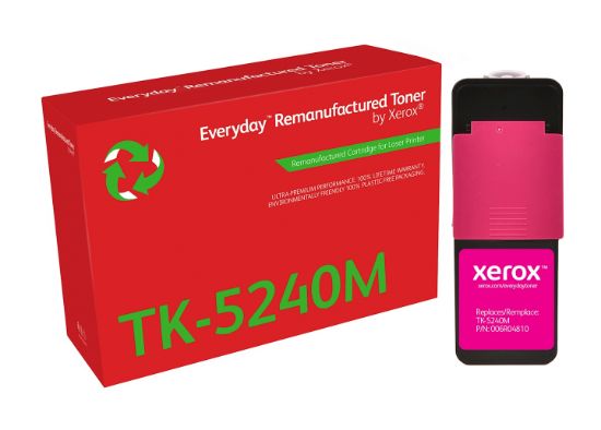 Image de Toner remanufacturé Magenta Everyday™ de Xerox compatible avec Kyocera TK-5240M, Capacité standard (006R04810)