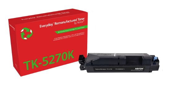 Image de Toner remanufacturé Noir Everyday™ de Xerox compatible avec Kyocera TK-5270K, Capacité standard (006R04813)