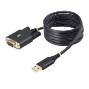 Image de StarTech.com Câble Série Null Modem vers USB de 2m, Rétention COM, FTDI, USB-A vers DB9 RS232, Câble Adaptateur USB DB9, Vis/Écrous DB9 Interchangeables, Windows/macOS ... (1P6FFCN-USB-SERIAL)