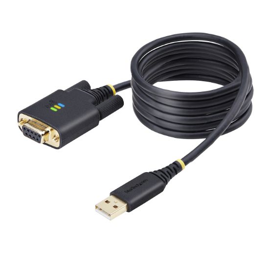 Image de StarTech.com Câble Série Null Modem vers USB de 2m, Rétention COM, FTDI, USB-A vers DB9 RS232, Câble Adaptateur USB DB9, Vis/Écrous DB9 Interchangeables, Windows/macOS ... (1P6FFCN-USB-SERIAL)