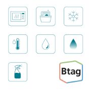 Image de Brother ruban d'étiquette Bleu sur transparent (BTAG-133)