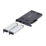 Image de StarTech.com Double Baie M.2 NVMe SSD vers PCIe x8 avec Plateau Amovible, Bifurcation PCIe requise, Installation sans Outils, PCIe Backplane avec Deux Baies de Disques ... (2M2-REMOVABLE-PCIE)