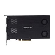 Image de StarTech.com Double Baie M.2 NVMe SSD vers PCIe x8 avec Plateau Amovible, Bifurcation PCIe requise, Installation sans Outils, PCIe Backplane avec Deux Baies de Disques ... (2M2-REMOVABLE-PCIE)