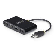 Image de StarTech.com Hub USB 2.0 à Ports, Alimentation par Bus USB, Petit Hub USB de Voyage, Répartiteur USB 2.0, Hub USB Multi-Ports Portable, 480Mbps, Protection contre les ... (ST4200MINI2-USB-HUB)