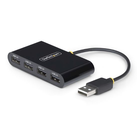 Image de StarTech.com Hub USB 2.0 à Ports, Alimentation par Bus USB, Petit Hub USB de Voyage, Répartiteur USB 2.0, Hub USB Multi-Ports Portable, 480Mbps, Protection contre les ... (ST4200MINI2-USB-HUB)