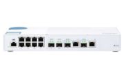 Image de QNAP commutateur réseau Géré L2 10G Ethernet (100/1000/10000) Blanc (QSW-M408-2C)