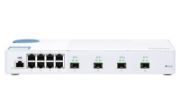 Image de QNAP commutateur réseau Géré L2 Gigabit Ethernet (10/100/1000) Blanc (QSW-M408S)