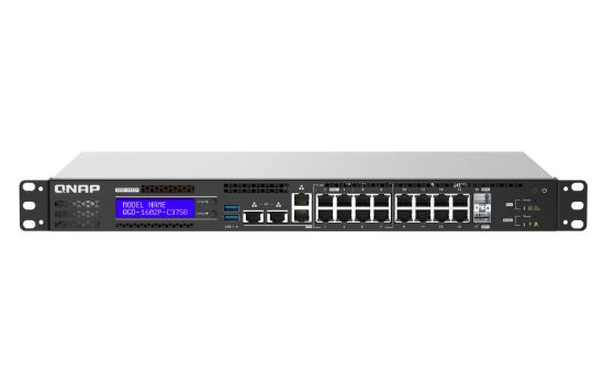 Image de QNAP QGD-1602P Géré L2 2.5G Ethernet (100/1000/2500) Connexion Ethernet, supportant l'alimentation via ce port (PoE) Noir, Gris (QGD-1602P-C3758-16G)