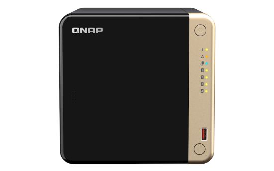 Image de QNAP TS-464 NAS Tower Intel® Celeron® N5095 8 Go DDR4 0 To QNAP QTS Noir (TS-464-8G)