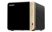 Image de QNAP TS-464 NAS Tower Intel® Celeron® N5095 8 Go DDR4 0 To QNAP QTS Noir (TS-464-8G)