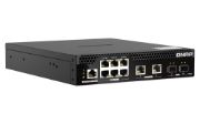 Image de QNAP commutateur réseau Géré L2 10G Ethernet (100/1000/10000) Connexion Ethernet, supportant l'alimentation via ce port (PoE) 1U Noir (QSW-M2106PR-2S2T)