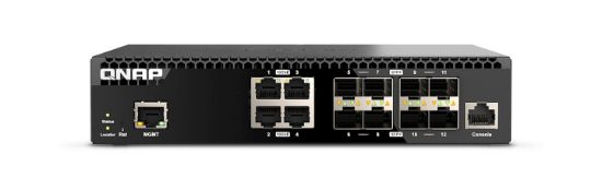 Image de QNAP commutateur réseau Géré 10G Ethernet (100/1000/10000) 1U (QSW-M3212R-8S4T)