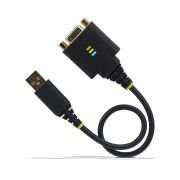 Image de StarTech.com Câble USB vers Null Modem Série de 30cm, COM Retention, FTDI, Câble Adaptateur USB-A vers DB9 RS232, Vis/Écrous DB9 Interchangeables, Windows/macOS/Linux (1P1FFCN-USB-SERIAL)