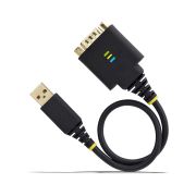 Image de StarTech.com Câble USB vers Série de 30cm, Rétention COM, FTDI, Câble Adaptateur USB-A vers DB9 RS232, Vis/Écrous DB9 Interchangeables, Protection ESD, Windows/macOS/Li ... (1P1FFC-USB-SERIAL)