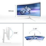 Image de Philips Evnia 5000 écran plat de PC 86,4 cm (34") 3440 x 1440 pixels Wide Quad HD LCD Blanc (34M2C5501A/00)