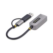 Image de StarTech.com Adaptateur 2.5GbE USB-C vers Ethernet avec Convertisseur USB-A, NBASE-T NIC, USB 3.0 Type-C 2.5/1G Réseau Multi Speed, Compatible Thunderbolt, Windows & ... (U2GA-USB-C-ETHERNET)