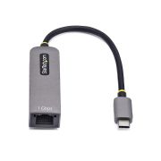 Image de StarTech.com Adaptateur USB-C vers Ethernet, NIC, 100W PD Pass-Through, Adaptateur Réseau USB 3.0 Type-C 1Gbps Multi Speed, Compatible Thunderbolt, Windows & Mac (1GPD3-USB-C-ETHERNET)