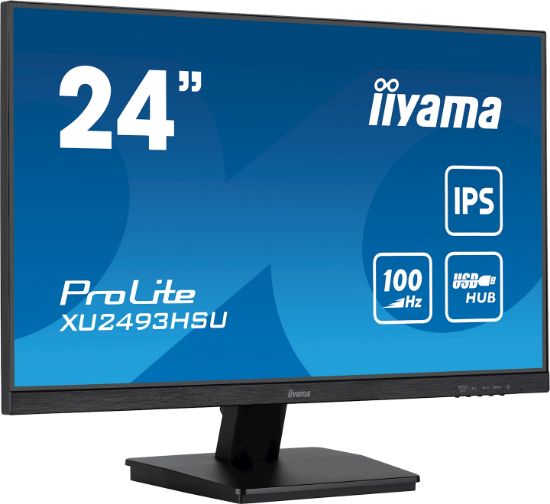 Image de iiyama ProLite écran plat de PC 60,5 cm (23.8") 1920 x 1080 pixels Full HD LED Noir (XU2493HSU-B7)