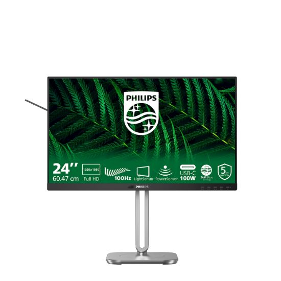 Image de Philips 5000 series écran plat de PC 60,5 cm (23.8") 1920 x 1080 pixels Full HD LCD Noir (24B2G5301/00)