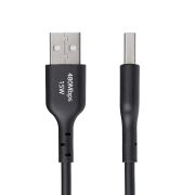 Image de StarTech.com Câble de Charge USB-A vers USB-C de 2m, Charge et Synchronisation, 3A, USB 2.0, Gaine TPE - Cordon de Charge USB Noir (USB2AC2MNC)