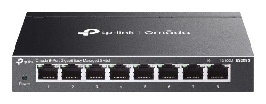 Image de TP-Link Omada commutateur réseau Géré L2 Gigabit Ethernet (10/100/1000) Noir (ES208G)