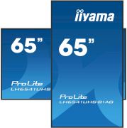 Image de iiyama Écran d'affichage dynamique 163,8 cm (64.5") LCD 500 cd/m² 4K Ultra HD Noir 24/7 (LH6541UHS-B1AG)