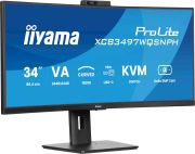 Image de iiyama ProLite écran plat de PC 86,4 cm (34") 3440 x 1440 pixels UltraWide Quad HD LED Noir (XCB3497WQSNPH-B1)