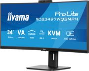 Image de iiyama ProLite écran plat de PC 86,4 cm (34") 3440 x 1440 pixels UltraWide Quad HD LED Noir (XCB3497WQSNPH-B1)