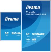 Image de iiyama Écran d'affichage dynamique Écran plat de signalisation numérique 138,7 cm (54.6") Wifi 500 cd/m² 4K Ultra HD Blanc Intégré dans le processeur Android 24/7 (LH5581UHSG-1AG)