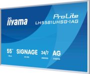 Image de iiyama Écran d'affichage dynamique Écran plat de signalisation numérique 138,7 cm (54.6") Wifi 500 cd/m² 4K Ultra HD Blanc Intégré dans le processeur Android 24/7 (LH5581UHSG-1AG)
