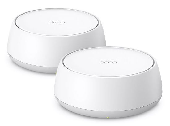 Image de TP-Link système Wi-Fi maillé Bi-bande (2,4 GHz / 5 GHz) Wi-Fi 7 (802.11be) Blanc 2 Interne (DECO BE25(1-PACK))