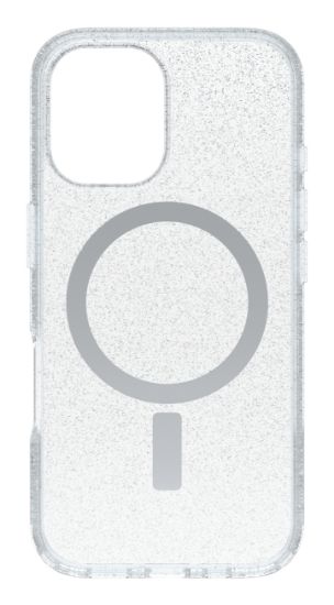 Image de OtterBox Symmetry Series Clear pour MagSafe pour Apple iPhone 16, Stardust - Transparent (77-96381)