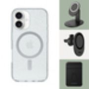 Image de OtterBox Symmetry Series Clear pour MagSafe pour Apple iPhone 16, Stardust - Transparent (77-96381)