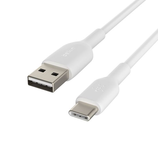 Image de Belkin 3 m, USB-C to USB-A, White Câble USB - Blanc (CAB001BT3MWH)