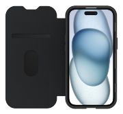 Image de OtterBox React Folio pour MagSafe Series pour Apple iPhone 16e/15/14/13, transparente/noir - Noir,Transparent (77-97827)